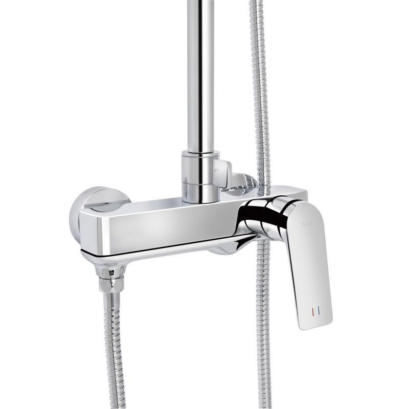 Душевая система из латуни Qtap Vlasta New на три потребителя (с изливом) QTVLA111CRM45650 Chrome Харьков - изображение 4