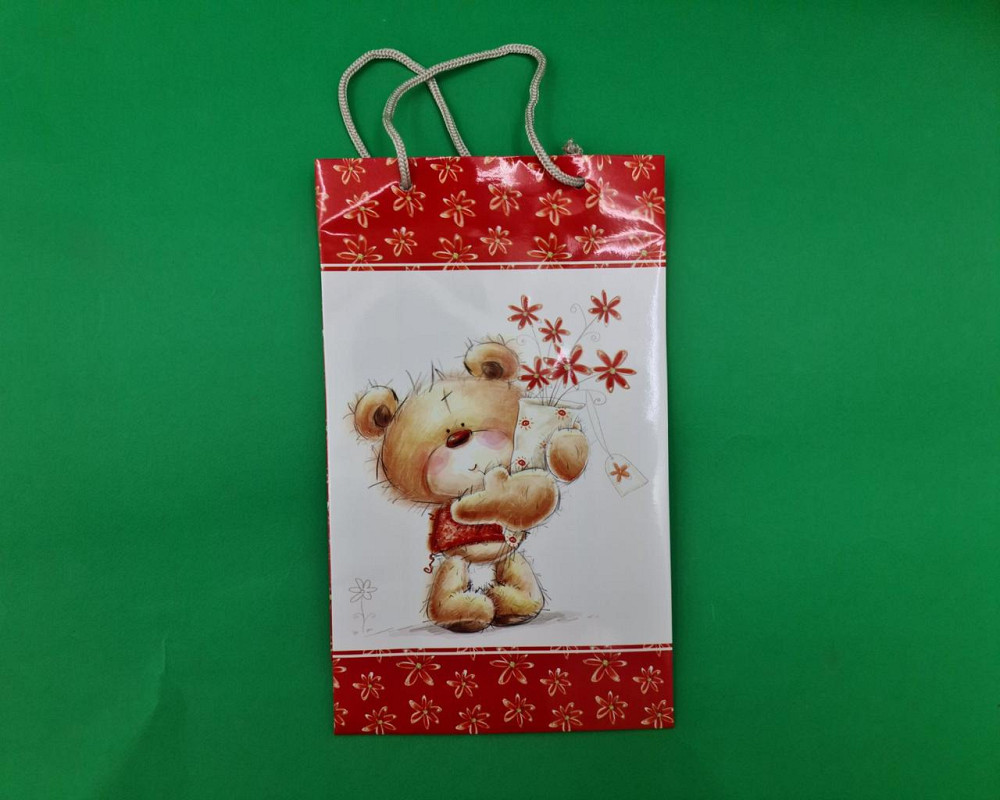 Бумажный пакет подарочный Средний 17/26/8 (артSV-044) (12 шт) Харьков - изображение 3