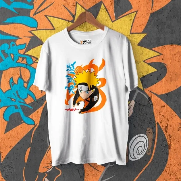 Футболка для підлітка хлопчика з принтом Наруто Дев'ятихвостий WE Розмір 160 Anime10310 Дніпро - фото 1