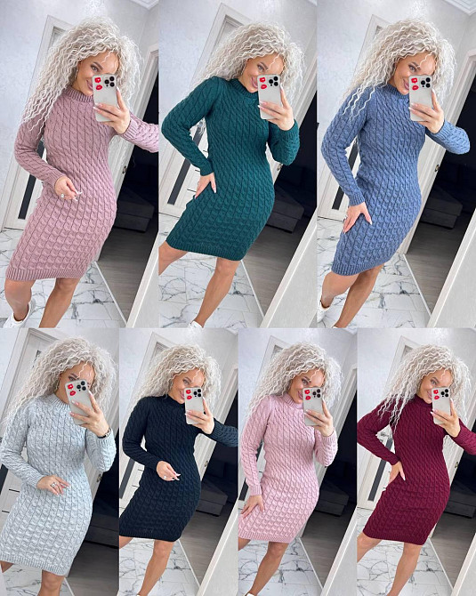 Женское стильное вязаное платье туника зигзаг.  42-48р. Київ - фото 12