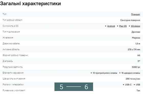 Планшет Графический Huion H1161. Киев