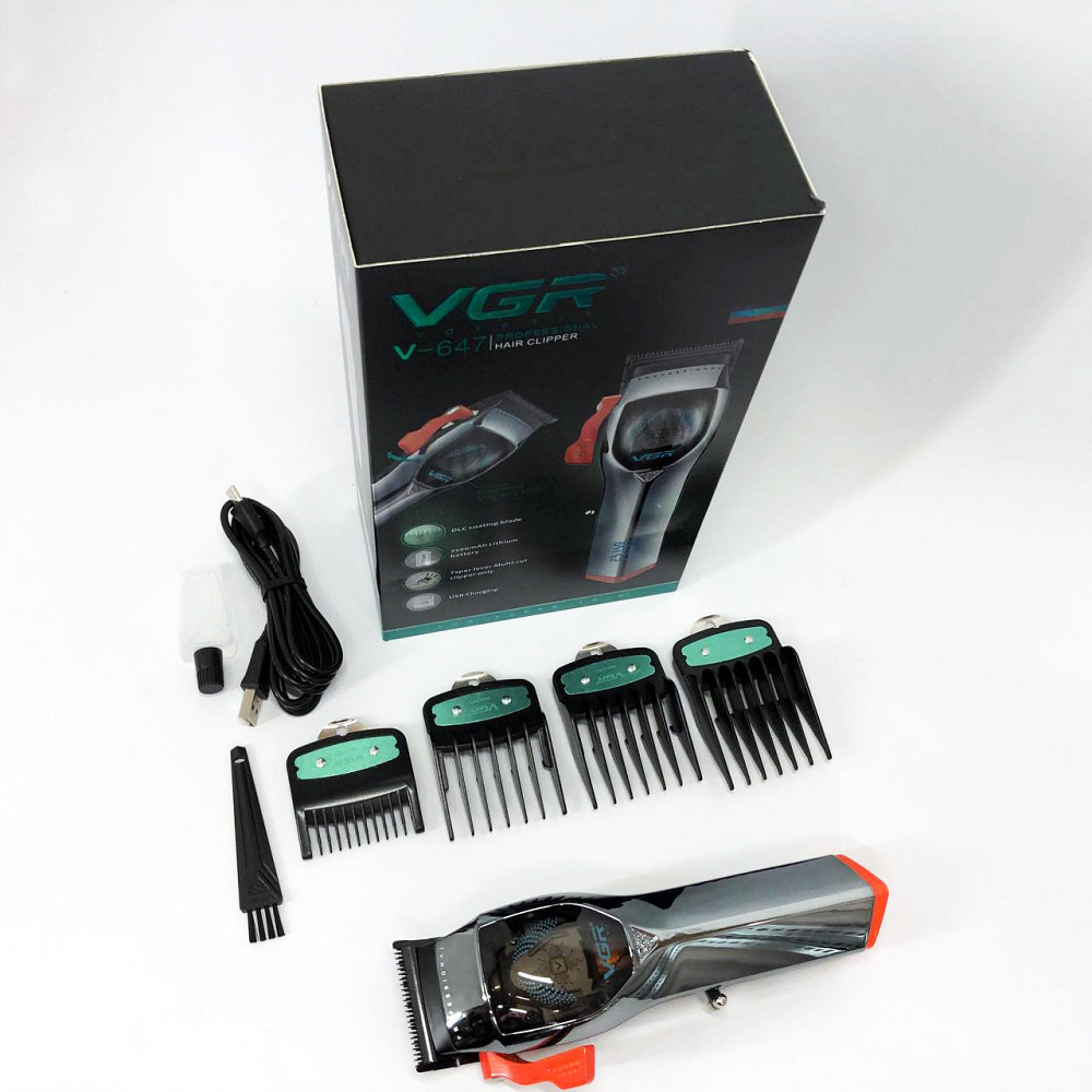Хороші машинки для стрижки волосся для дому VGR Електрична машинка стрижки потужна DE-60 Київ - фото 3