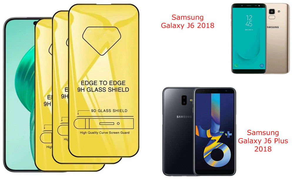 Захисне скло DefenzoGlass для Samsung Galaxy J6 2018, Galaxy J6 Plus 2018 – подвійна міцність Київ - фото 3