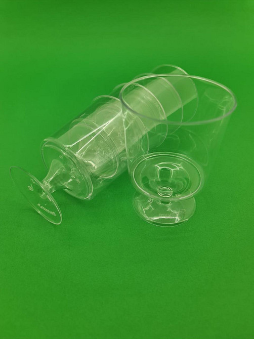Чарка склоподібна прозора 200 мл 8 штук Харків - фото 1