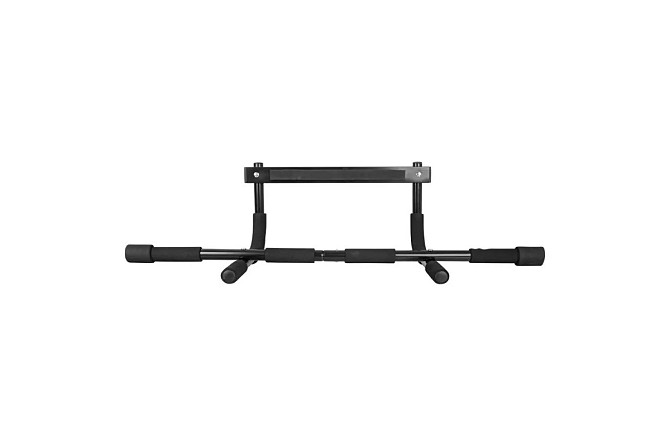 Турнік дверний багатофункціональний PowerPlay 4129 Pull Up Pro Black Каменское - изображение 3