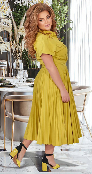 Стильное платье большого размера плиссе (50) Киев - изображение 5