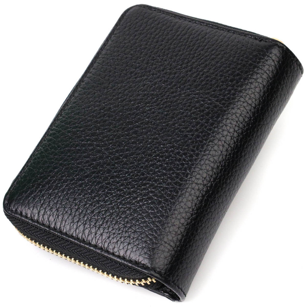 Стильный женский кошелек с вместительной монетницей на молнии из натуральной кожи Tony Bellucci 22012 Черный Киев - изображение 2