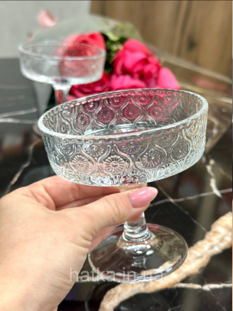 Набір келихів-креманок 6 шт. для мартіні та шампанського"Делайт-2" 195 мл 102-1706 Київ