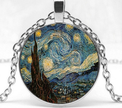Кулон ексклюзивний Ван Гог Зіркова ніч Київ - фото 3