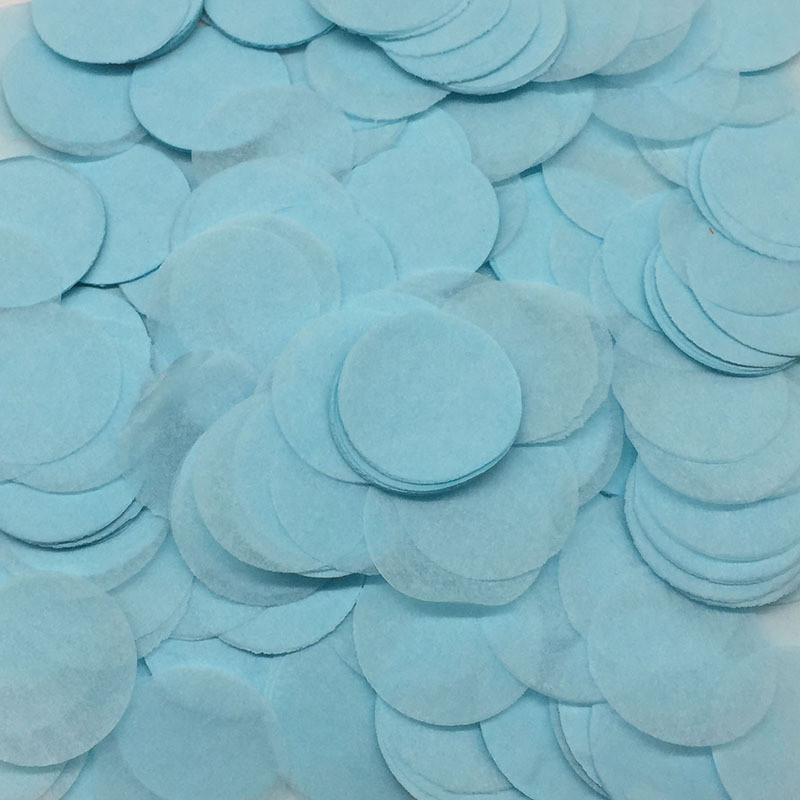 Конфетті кружечки із паперу 10 г 25 мм блакитний Київ - фото 3