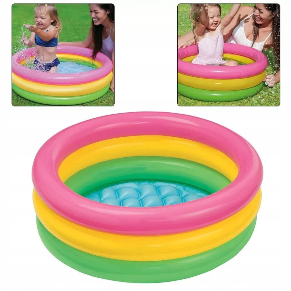 Надувной детский бассейн 3 цвета 147х33 см Intex (57412NP) Нововолынск - изображение 6