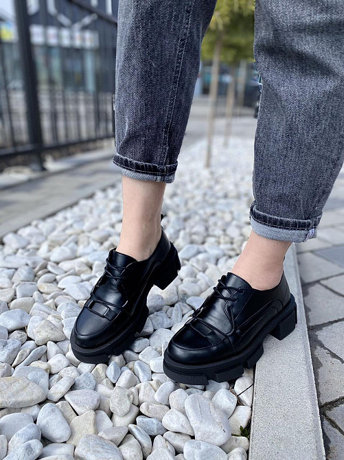 M.KRAFT Туфлі жіночі M.KRAFT T-74 чорні (весна-осінь, шкіра натуральна) (4381) 36р.39р.40р. Коломыя - изображение 7