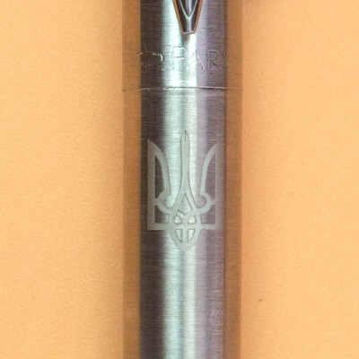 Ручка шариковая Parker JOTTER 17 UKRAINE SS CT BP Трезубец белый (16132_T001w) Винница - изображение 2