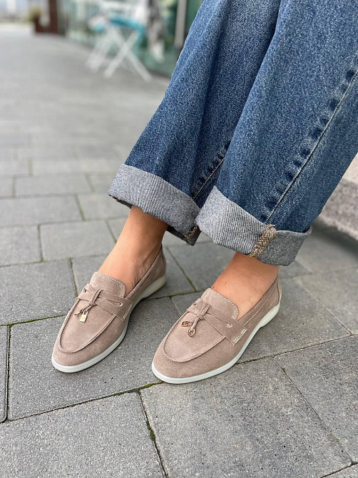 Лоферы женские GREMMY капучино натуральная замша 36-40 (5513) Коломыя - изображение 5