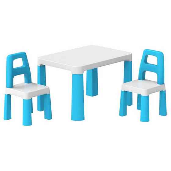 Детский стол с двумя стульями 0471TXK бело-синий Винница