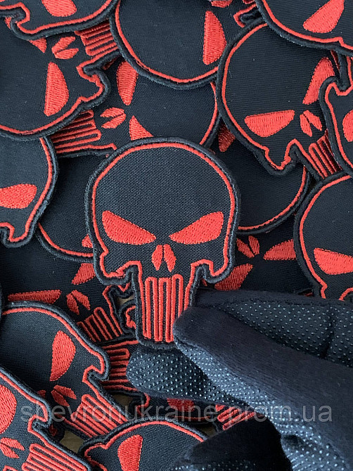 Шеврон Каратель (Форма контурна. На липучці) Розмір 7.5x5см Київ - фото 4