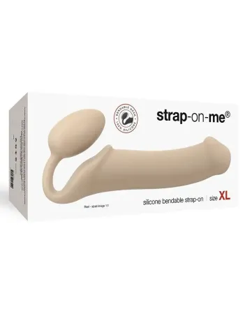 Безремінний страпон Strap-On-Me Flesh XL, повністю регульований, діаметр 4,5 см Львів