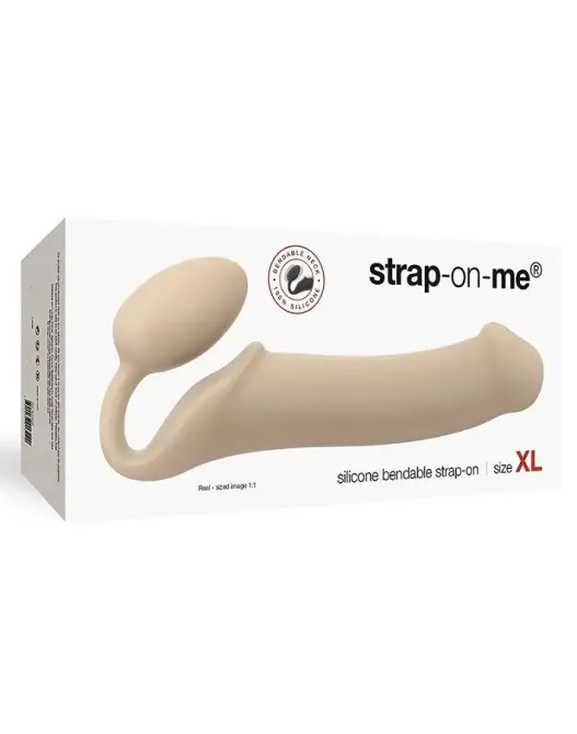 Безремінний страпон Strap-On-Me Flesh XL, повністю регульований, діаметр 4,5 см Львов - изображение 3