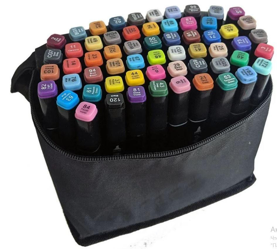 Набір маркерів з двосторонньою насадкою Touch 7751, 60 шт. Вінниця - фото 1