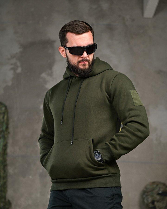 Милитари худи на флисе GENESIS Valhalla oliva ПП8141 Одесса - изображение 3
