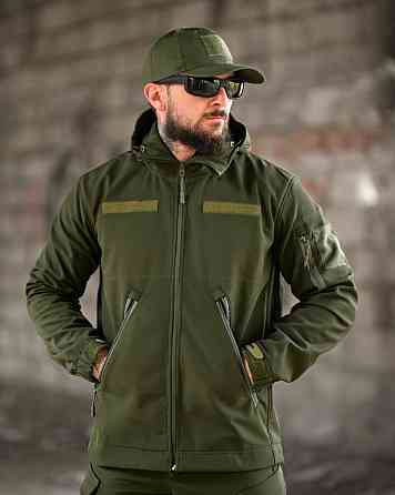 Демисезонный тактический костюм софтшел DEMENTIOZ олива ВТ6843 Одесса