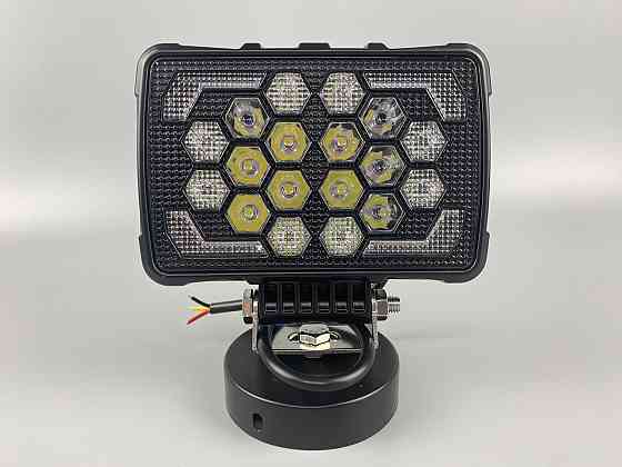 Фара LED квадратна 18 Led chip 12/24V. Широкий промінь + DRL світло + стробоскоп, світло 6500 К, IP67 Мукачево