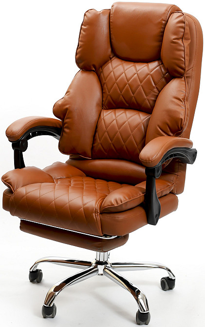 Кресло офисное Diego Comfort Pro светло-коричневый Киев - изображение 3