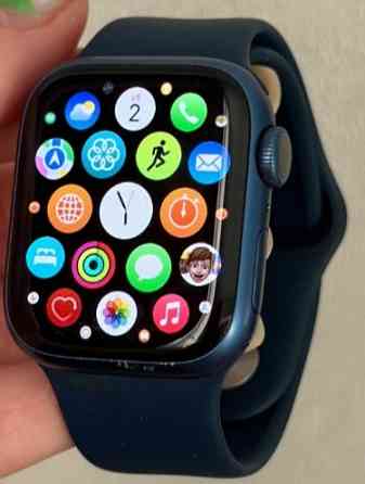 Смарт -Часы: Apple Watch Series 7 41mm. 97%акб. Blue Aluminium Cace Киев