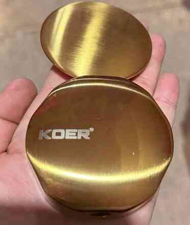 Комплект накладок до сифону для ванни Koer BD-04-12 НАПІВАВТОМАТ (Колір золото матове) 1 1/2'' (KR5 ( 23955 ) Харьков
