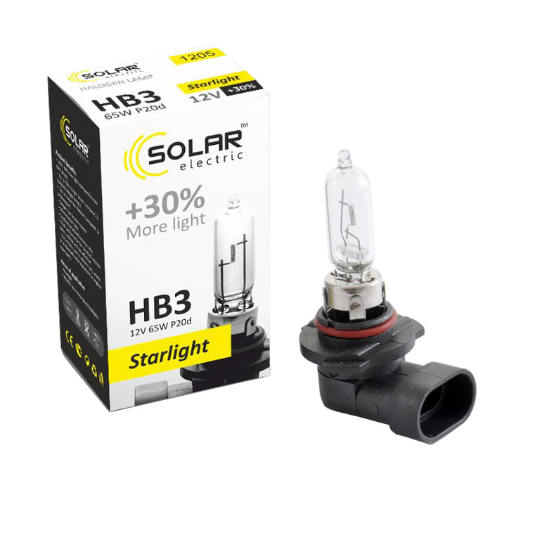 Галогеновая лампа Solar HB3 12V 65W P20d Starlight +30% Львов - изображение 1