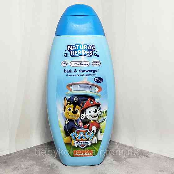 Дитячий гель для душу і вани Natural Heroes Paw Patrol 250 мл. Львів