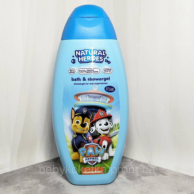 Дитячий гель для душу і вани Natural Heroes Paw Patrol 250 мл. Львів - фото 1