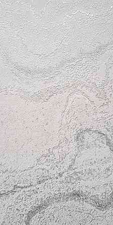 Шпалери вінілові на флізеліні AS creation Della Natura 1.06Х10 абстракція хвилі структурні білі сріблясті Київ