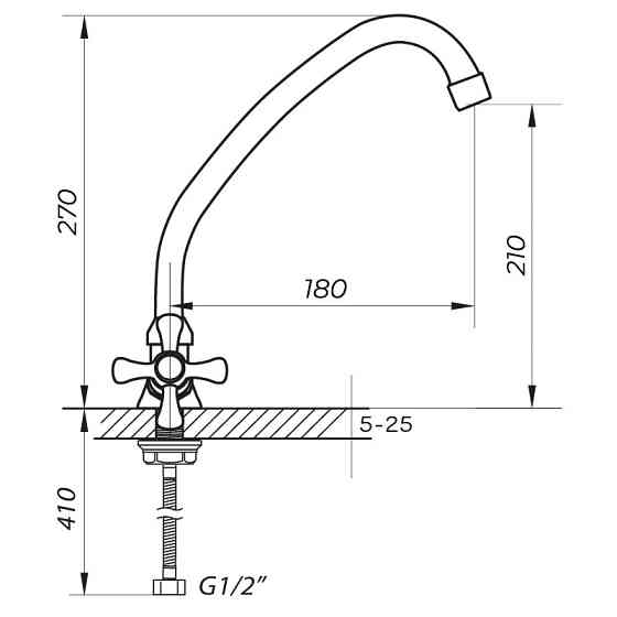 Кухонный смеситель Zerix TZH 827 ZX0097 Харьков