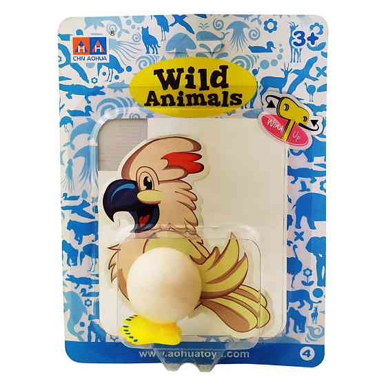 Іграшка заводна "Птах" 2031A 15 см  Біло-блакитний Вінниця