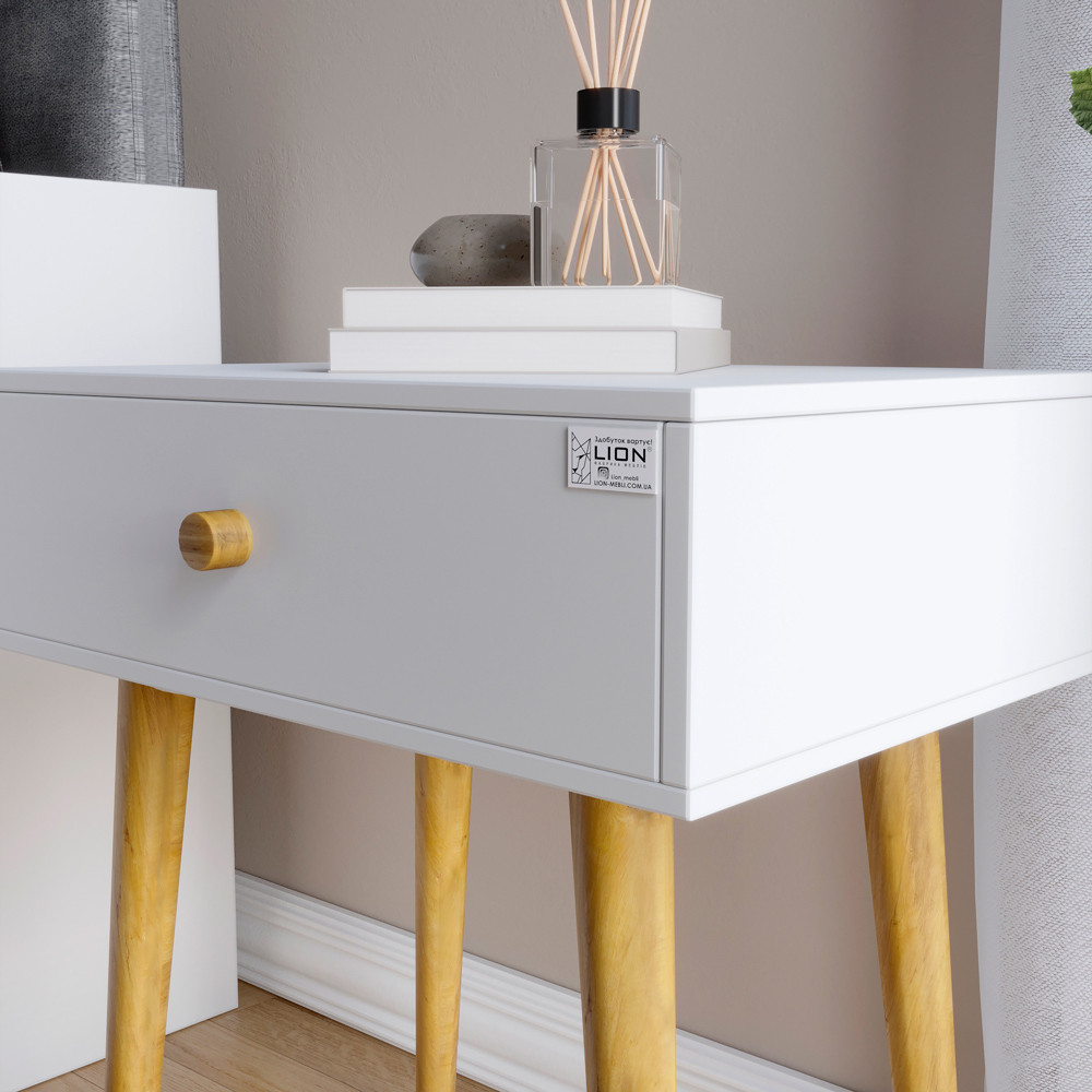 Тумба приліжкова LION Хьюге-4 Німфея Альба (LION-041001) Львів - фото 3