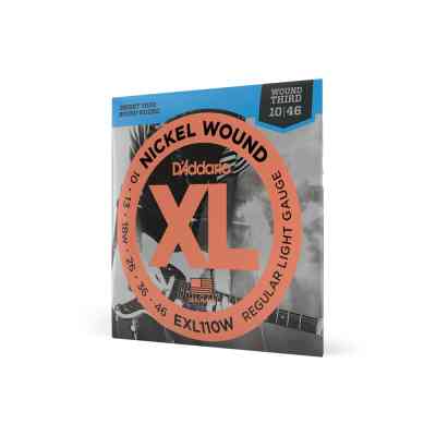 Струни для гітари D'Addario XL Nickel Wound 3rd Regular Light (10-46) (EXL110W) Вінниця