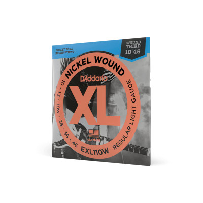 Струны для гитары D'Addario XL Nickel Wound 3rd Regular Light (10-46) (EXL110W) Винница - изображение 2