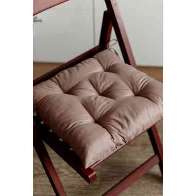 Подушка на стілець Прованс Фібра коричнева 40х40 см (029613) Вінниця