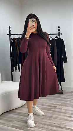 Жіноче стильне вечірнє плаття з двонитки Марсала, 48/50 Одеса