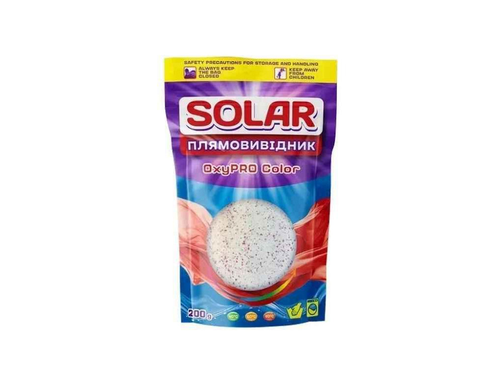 Плямовивідник 200г Кисневий “OXYPRO COLOR” ТМ SOLAR Київ - фото 1