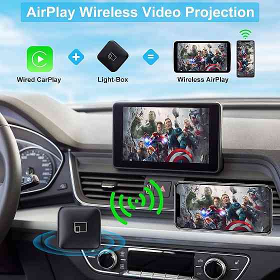 Бездротовий адаптер ANKEWAY CarPlay (AW1008): Перетворіть дротовий CarPlay на Wireless + AirPlay Київ