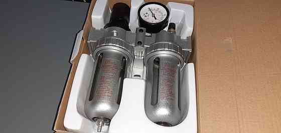 Блок підготовки повітря компресора для пневмонструменту з манометром та регулятором  (PROFI) 1/2" AIRKRAFT AFRL804 Чернігів