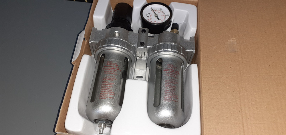 Блок підготовки повітря компресора для пневмонструменту з манометром та регулятором  (PROFI) 1/2" AIRKRAFT AFRL804 Чернігів - фото 3