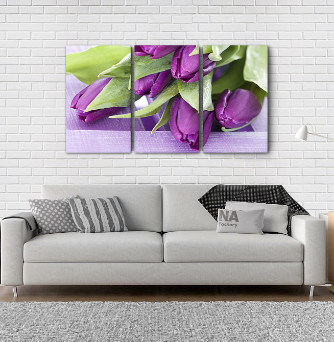 Модульна картина Квіти Тюльпани Art-7_3А Київ - фото 2