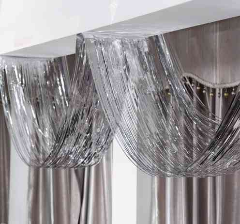 Дождик гирлянда 450 на 33 см серебристый Киев