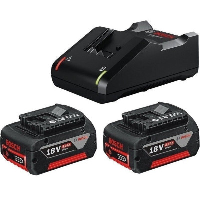 Набор аккумулятор + зарядное устройство Bosch 2xGBA 18Вх4.0Ah + GAL 18V-40 (1.600.A01.9S0) Винница - изображение 1