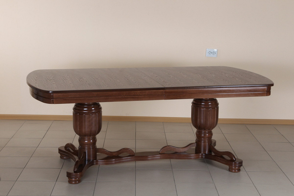 Стіл обідній Барон 200(+40)*100, темний горіх Київ - фото 5