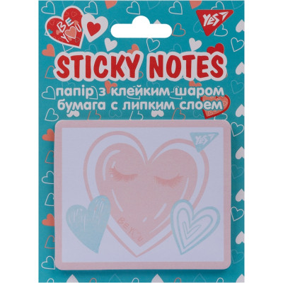 Бумага для заметок Yes с клейким слоем BeYou, 40 листов (170288) Винница - изображение 1