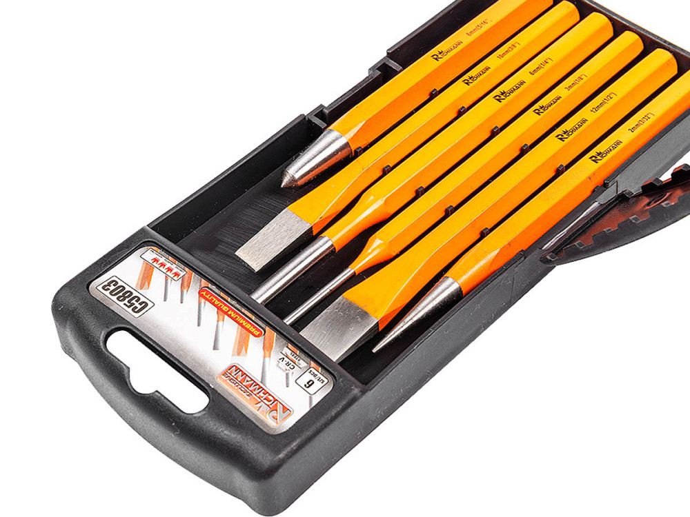 Набір пробійників, зубил і кернерів Richmann 6 ел (C5803) Коломыя - изображение 3